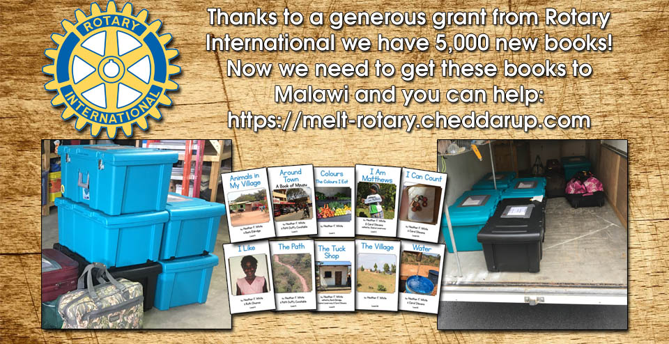 10 new Rotary International sponsored MELT books being published - raising funds for shipping